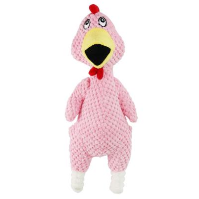 China Funny Chew and Squeak Dog Toy Dog Cat Pet Screaming Stuffed Plush Squeak Dog Rooster Funny Viable Toys for sale