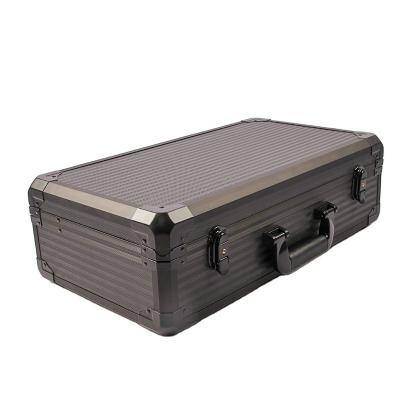 China Fashionable Hot Selling ABS+ MDF Material Aluminum Large Watch Show Barber Case for sale