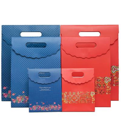 China Wholesale China Recyclable Manufacture Fancy Customized Cheap Customized Jewelry Paper Gift Bag With Handles Ribbon for sale