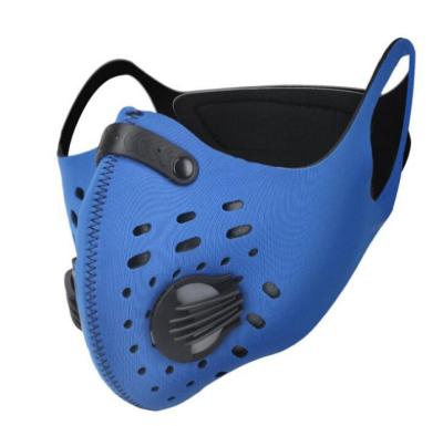 China Anti-dust Bicycle Riding Mask , Mist Activated Carbon Filter Sports Running Mask for sale