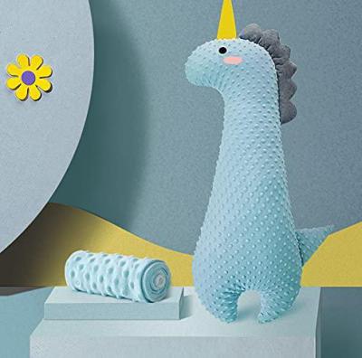 China Baby Anti-Static Lie Down Exhaust Pillow Blue Dinosaur Calming Cuddle Pillow To Relieve Colic Flatulence Artifact Fashion Baby Plush Toys for sale