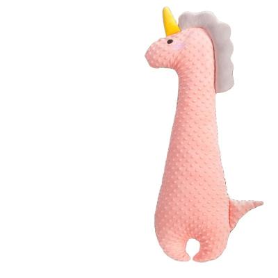 China Baby Anti-Static Lie Down The Exhaust Pillow Pink Dinosaur Soothing Cuddle Pillow To Relieve Flatulence Colic Artifact Fashion Baby Plush Toys for sale