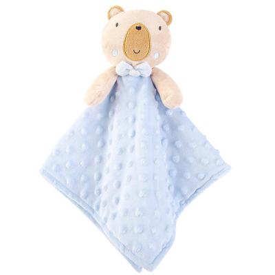 China Selling Plush Baby Comforter Baby Towel Baby Towel Pink Theme Infant Calming Soft Luxury Warm Soft Elastic Bear Baby Quilt for sale