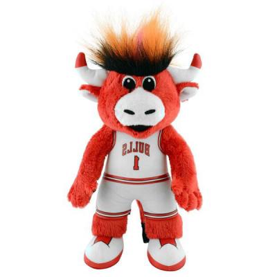 China Cute Cheap Battery Operated Cute Creative Cartoon Character Fashion Toy Wholesale Benny Doll Bull Mascot Plush Red Toy for sale