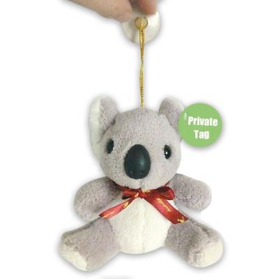 China Mini Small Sucker Custom 10cm Plush Baby Gray Soft Plush Toy Head Chained Tiny Teddy Bear Koala Plush Toy for sale