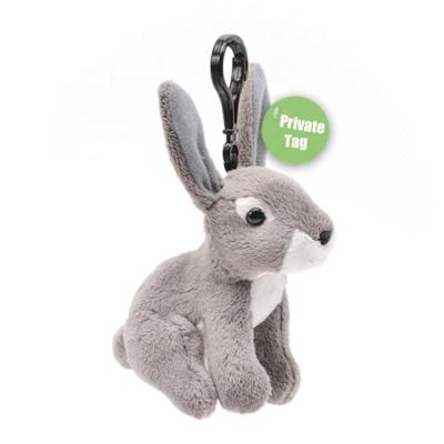 China Custom 10cm Mini Plush Insect Stuffed Toys Plush Rabbit Key Chain Soft Furry Fluffy Rabbit Keychain Key Chain for sale