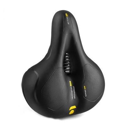 China Single Hot Selling Ebike Saddle Thickened Comfortable Leather Sponge Oversized Big Bum Saddle for sale