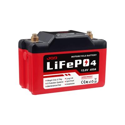 China Very Safe Rechargeable Lithium-ion LiFePO4 Motorcycle Batteries Jump Starter For 12.8V 4Ah Motorcycle 134*65*92mm for sale