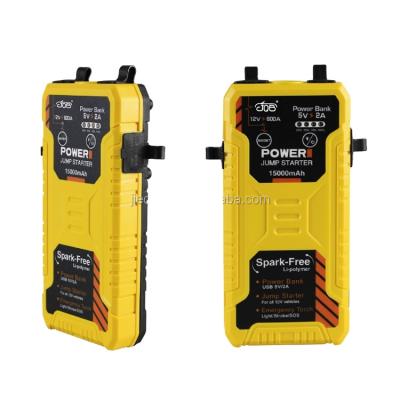 China CE Approved 185x86x32mm car jump starter power bank 15000mah diesel engine 6.0L +petrol engine 7.0L jump starter for sale