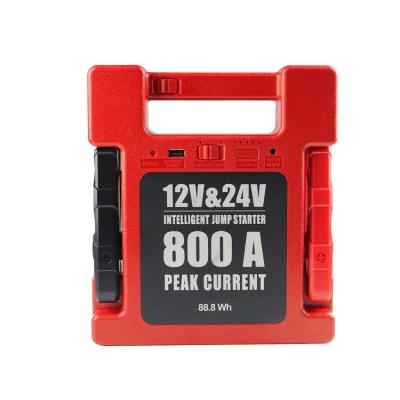 China 12 24 Volt Jump Starter Car Jump Starters Jump Start Battery Pack 240*210*58 mm for sale