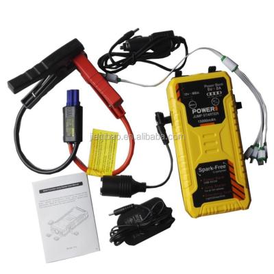 China Super Safe Lithium Polymer Battery 700A Peak Car Jump Starter With 15000mAh Waterproof Car Jumper for sale