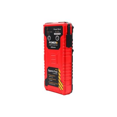 China 8000mAh 12v lithium ion car accessories outdoor waterproof IP65 jump starter power bank 160*77*28MM for sale