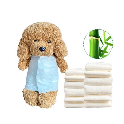 China OEM High Viable Absorbent Pet Diaper Bamboo Disposable Biodegradable Baby Dog Diapers For Male Dogs for sale