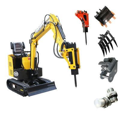 China Cheap Hotels Agricultural 850KG Micro Orchard China Earthmoving Projects Micro Excavator Crawler 1 Ton Mini Digger for sale