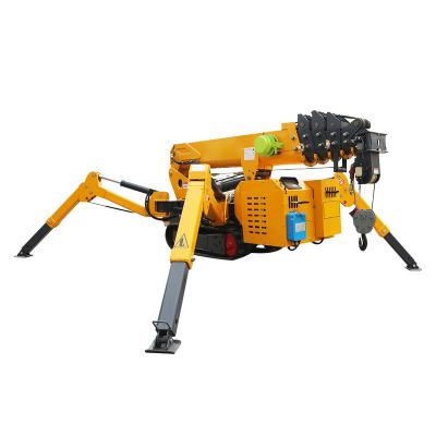 China Other Smaller Mini Telescopic Spider Crawler Crane 3000kg Micro Glass Lift Installation Curtain Wall Spider Cranes For Sale for sale