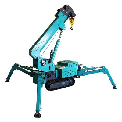 China Other Spider Crane Enter Elevator Crawler Remote Control Mobile Roof Retractable Light Crawler Rubber Spider Crane for sale