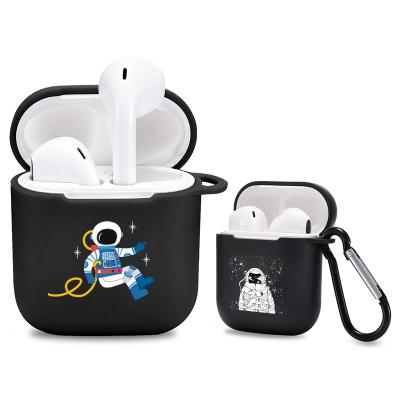 China For Airpods Hot Selling Custom Logo Soft Tpu Cover For AirpPods Case With Hook for sale