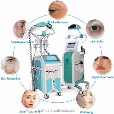 China Free Shipping Hydraulic Exfoliators Facial Equipment Skin Rejuvenation 10 in 1 Hydraulic Facials H2o2 Microdermabrasion Hydrodermabrasion Machine for sale