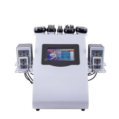 China Weight Loss 6 in 1 Cavitation Loss Weight RF Vacuum 40k Cavitation Slimming Machine for sale