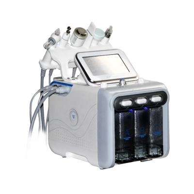 China 2021 Exfoliators Hydrafacials Machine Vacuum Blackhead Remover 6 In 1 H2o2 Hydrafacials Machine for sale