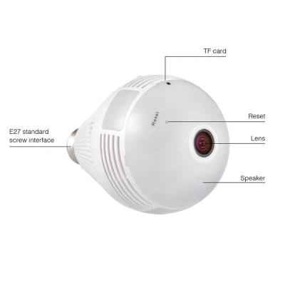 China Night VISION 1080P 360 CCTV CCTV Night Vision Night Vision 1080P 360 Security Wifi Camera Lamp IP Bulb Two Way Audio Panoramic Visual Night View Fisheye HD Surveillance Camera for sale