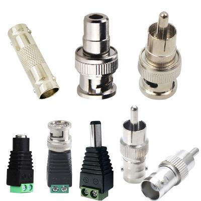 China Plastic BNC RF Male Coaxial To RCA Jack Adapter Male Female CCTV Wire Connecto Coaxial Cable Converter Durable Adapter For Camera for sale