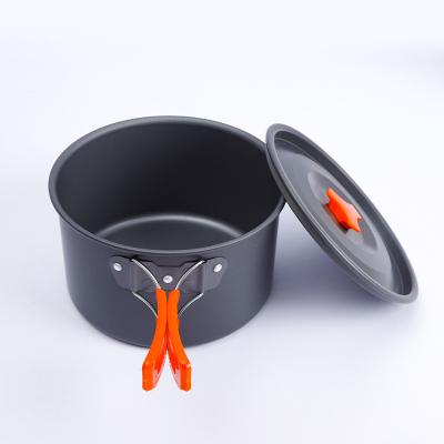 China Wholesale viable outdoor camping cookware set gear aluminum folding camping china pots and pans set for sale