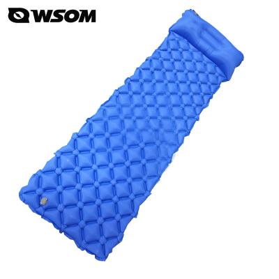 China Outdoor Camping Boosting Outdoor Auto-inflating Protection Travel Sleep Mat Ultralight Air Mattress Camping Mat With Pillow for sale