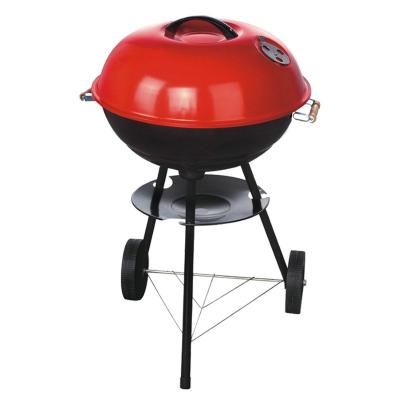 China Adjustable Height Charcoal Apple Shaped Oven with Wheels for Outdoor Cooking and Camping Charcoal BBQ Grill with Cover Smoker for sale