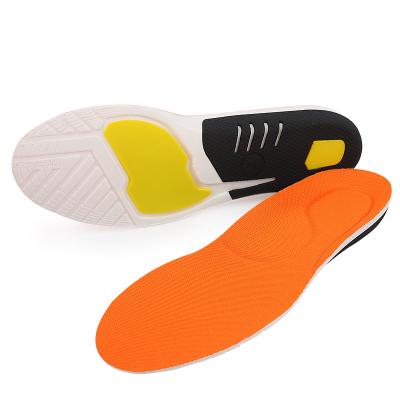 China Shoe Inner Mesh Sports Insole PU Arch Support Corrective Sweat-Absorption Insole for sale