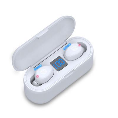 China Waterproof Earphone Wireless Earbuds Audifonos Wireless F9 Tws Earbuds Earbuds With 2000mah Charging for sale