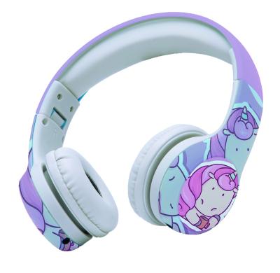 China Hot Selling Comfortable Wearing Kids Headphones Kids Safe Earphones / Cute Pattern Built In Earphone for sale