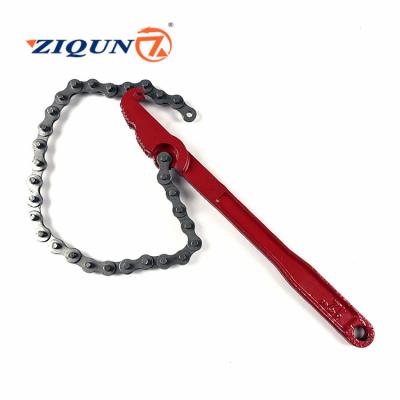 China Wholesale Filter Element Chain Water Pipe Pliers Wrench Pipe Wrench Oil Filter Manufacturer Outlet Good Quality Zq12315 for sale