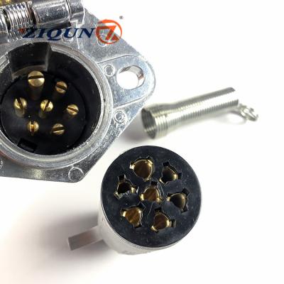 China Truck trailer electric trailer wire trailer plug for brake system 12V 24V factory direct sale 7 core electric cable for sale