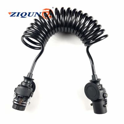 China Ultra Heavy Duty Trailer Parts ABS Cable Spiral Cables Good Quality 7 Core Trailer Wire 5 Pin Trailer Cabl 100% Factory Direct Sale for sale