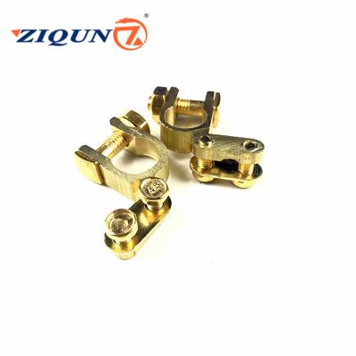 China Wholesale pure bronze battery terminal car assembly battery terminals China manufacturers protective pure copper battery clamp clips for sale