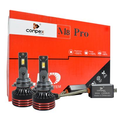 China Auto Led Head Light Conpex M8 Super Bright H4 55W 5500lm 150w 150w 12000lm 110w Pro Led Car Bulbs Headlight for sale