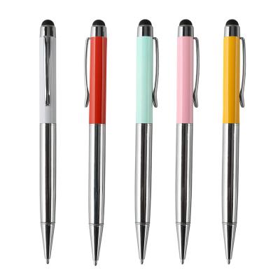 China New promotional pen TTX stylus pen office kugelschreiber calligraphy premium slim white ballpoint pens with logo custom for sale