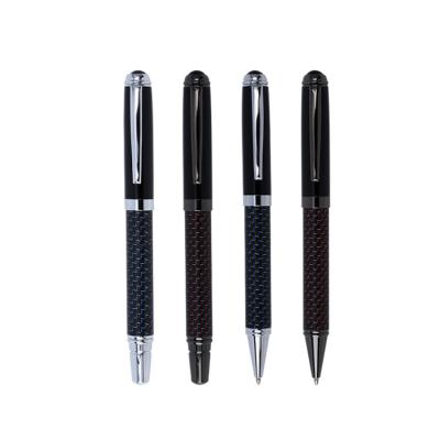 China office & School Pen China Supplier High Luxury Office Accessory Carbon Fiber Ballpoint Pen for sale