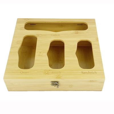 China Quality Zip Lock Bag Storage Organizer Bamboo Viable Box Drawers Bags Storage Container for sale