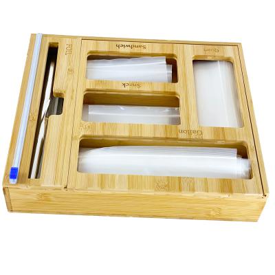 China Freshness preservation bamboo can be ziplock ziplock customized in 2022 organizer and dispenser storage bag for drawer for sale