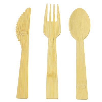 China Wholesale Mordern and Healthy Simple Factory Green Disposable Bamboo Tableware Knife Set for sale