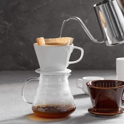 China Ceramic Stock Trade Filter Cup Pour Over Coffee Maker V60 Dripper Coffee Maker for sale