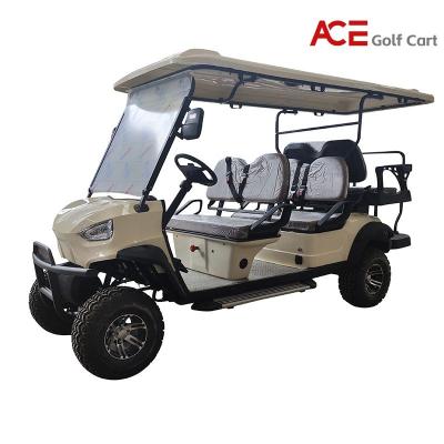 China Steel Frame Lead Acid Battery Golf Cart EV Pink Color 4KW Motor for sale