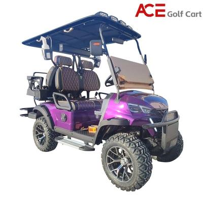 China Vacuum Tire Golf Buggy With Artificial Leather Seat 4 Passengers Capacity for sale