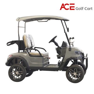 China 2 Seaters Silver Color Electric Mini Golf Cart Traveling Range 80KM for sale