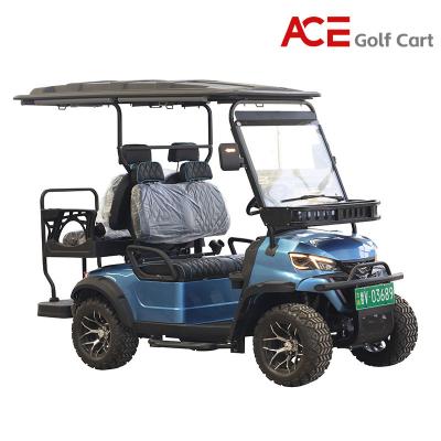 China CE Certificate Electric Golf Scooter 4 Seaters Lithium Battery Blue Color for sale