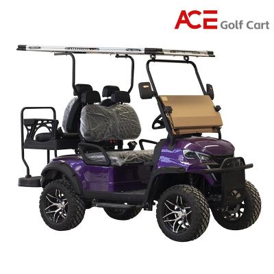 China 48v 150HA Lithium Battery Electrical Golf Cart Steel Frame Top Speed 35km/H for sale