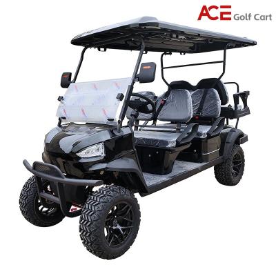 China EV Lithium Golf Cart CE Approval Resorts Sightseeing 6 Seater Cart for sale