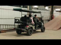 Sun Canopy Roof Electric Golf Cart With Leather Fabric Seats 8 - 9 Hours Charging Time
